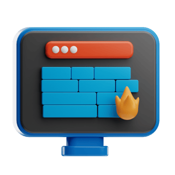 Firewall Technology illustration 3D png