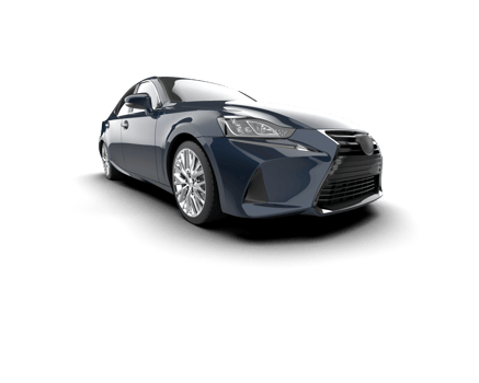 Modern car isolated on background. 3d rendering - illustration png