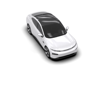 Modern car isolated on background. 3d rendering - illustration png
