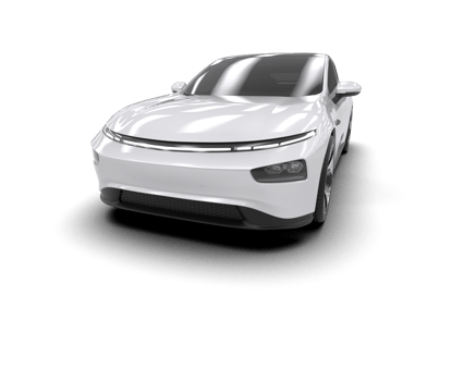 Modern car isolated on background. 3d rendering - illustration png
