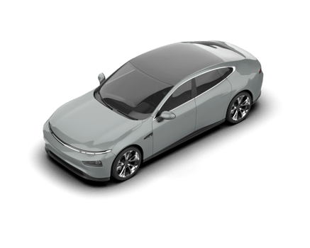 Modern car isolated on background. 3d rendering - illustration png