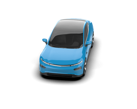 Modern car isolated on background. 3d rendering - illustration png