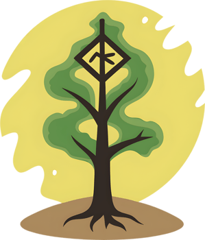 Mystical Watercolor Yggdrasil, Norse World Tree Art. AI-generated. png