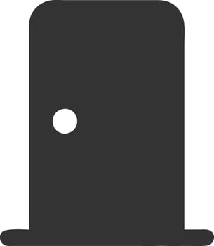 door black fill icon vector