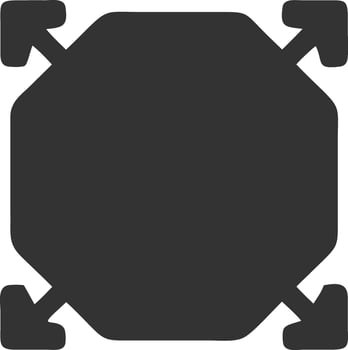 expand black fill icon vector