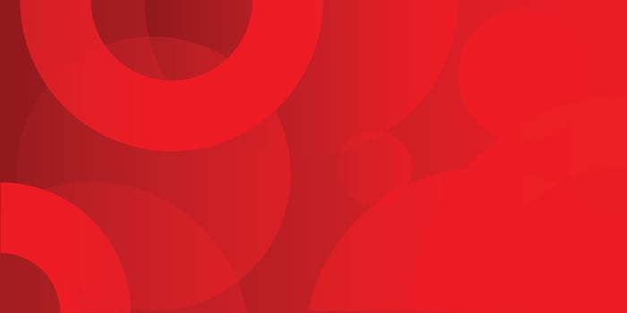 Abstract red background with circles. Dynamic shapes composition vector