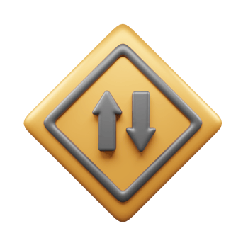 Traffic Sign And Symbol 3D Icon or Road sign 3d icon png
