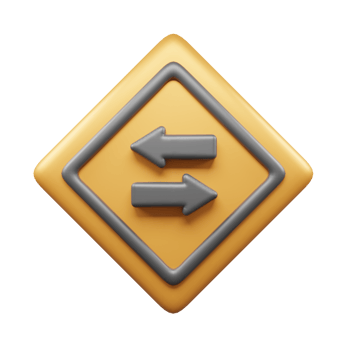 Traffic Sign And Symbol 3D Icon or Road sign 3d icon png