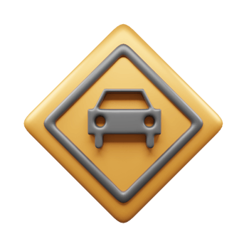 Traffic Sign And Symbol 3D Icon or Road sign 3d icon png