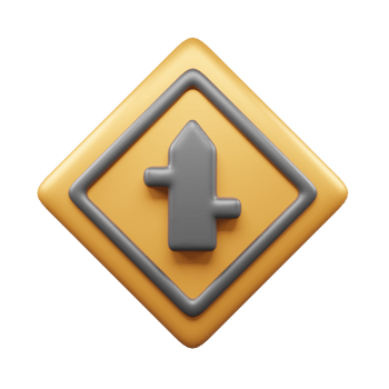 Traffic Sign And Symbol 3D Icon or Road sign 3d icon png