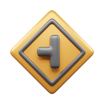 Traffic Sign And Symbol 3D Icon or Road sign 3d icon png
