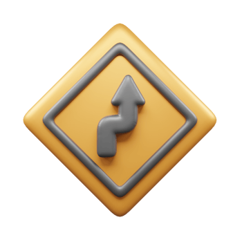 Traffic Sign And Symbol 3D Icon or Road sign 3d icon png