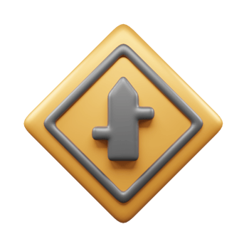 Traffic Sign And Symbol 3D Icon or Road sign 3d icon png