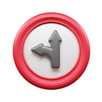 Traffic Sign And Symbol 3D Icon or Road sign 3d icon png