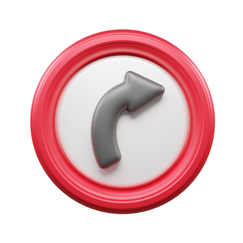 Traffic Sign And Symbol 3D Icon or Road sign 3d icon png