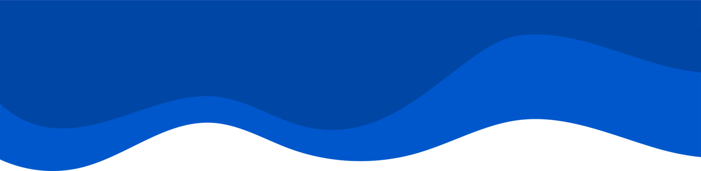 Header shape background for website design. Blue border for banner. Abstract divider for bottom or frame of template and web page. Presentation wavy and curve separator. png