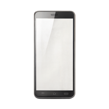 Modern Smartphone with Blank Screen on Transparent Background png