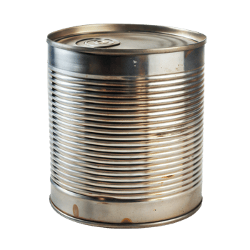 Rusty Tin Can Isolated on Transparent Background png