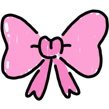 pink bow cartoon png