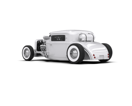 Muscle car isolated on background. 3d rendering - illustration png