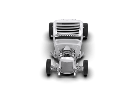 Muscle car isolated on background. 3d rendering - illustration png