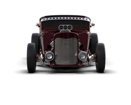 Muscle car isolated on background. 3d rendering - illustration png