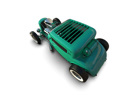 Muscle car isolated on background. 3d rendering - illustration png