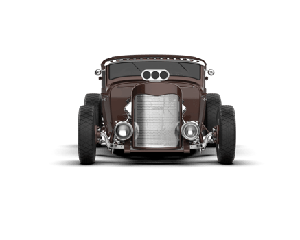 Muscle car isolated on background. 3d rendering - illustration png