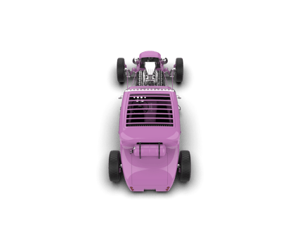 Muscle car isolated on background. 3d rendering - illustration png