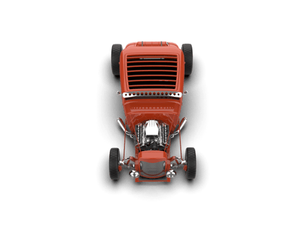 Muscle car isolated on background. 3d rendering - illustration png