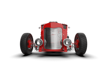 Muscle car isolated on background. 3d rendering - illustration png