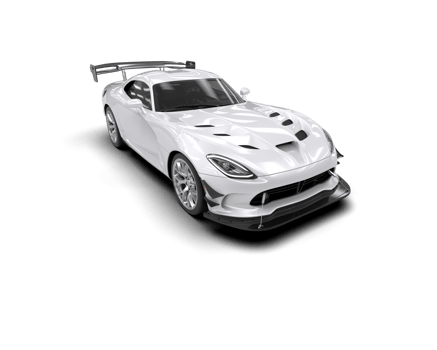 Muscle car isolated on background. 3d rendering - illustration png