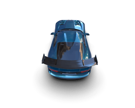 Muscle car isolated on background. 3d rendering - illustration png
