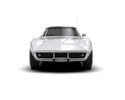 Muscle car isolated on background. 3d rendering - illustration png