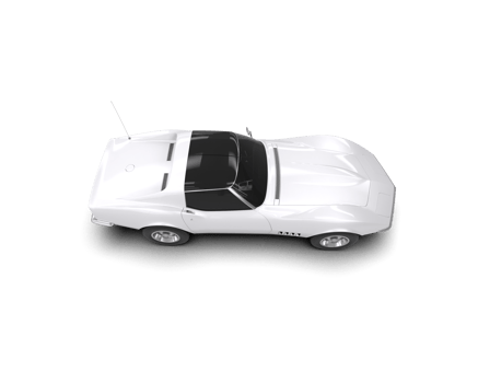 Muscle car isolated on background. 3d rendering - illustration png