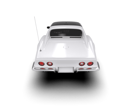 Muscle car isolated on background. 3d rendering - illustration png