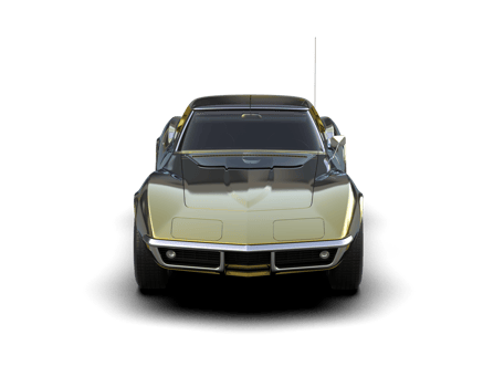 Muscle car isolated on background. 3d rendering - illustration png