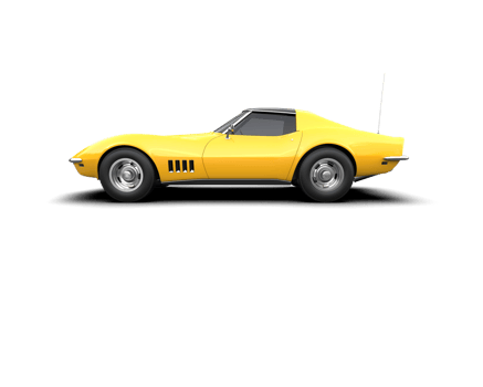 Modern car isolated on background. 3d rendering - illustration png