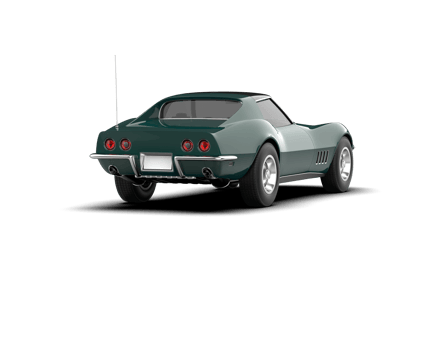 Modern car isolated on background. 3d rendering - illustration png