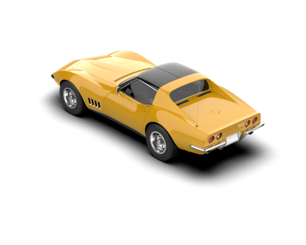 Modern car isolated on background. 3d rendering - illustration png