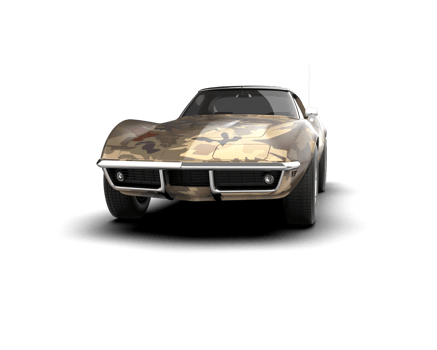Modern car isolated on background. 3d rendering - illustration png