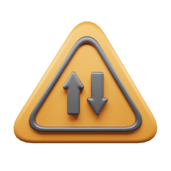 Traffic Sign And Symbol 3D Icon or Road sign 3d icon png