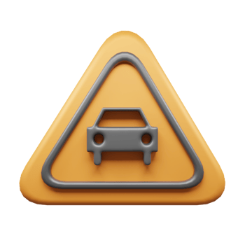 Traffic Sign And Symbol 3D Icon or Road sign 3d icon png