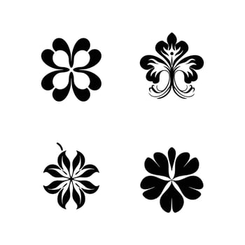 flowers design Template Flower pattern icon vector