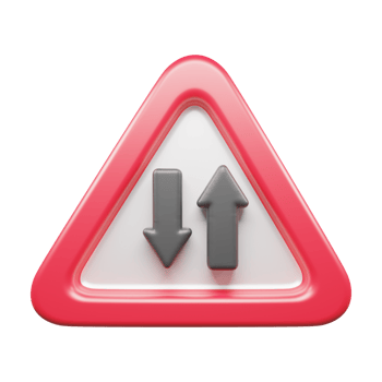 Traffic Sign And Symbol 3D Icon or Road sign 3d icon png