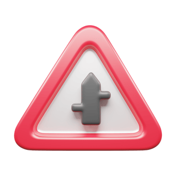 Traffic Sign And Symbol 3D Icon or Road sign 3d icon png
