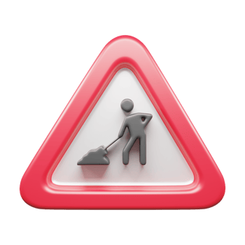Traffic Sign And Symbol 3D Icon or Road sign 3d icon png
