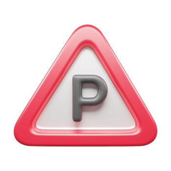 Traffic Sign And Symbol 3D Icon or Road sign 3d icon png