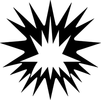 Explosion - Minimalist and Flat Logo - illustration vector
