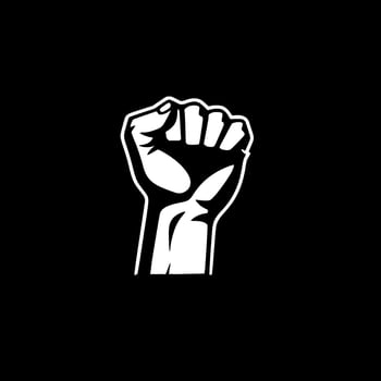Fist - Minimalist and Flat Logo - illustration vector